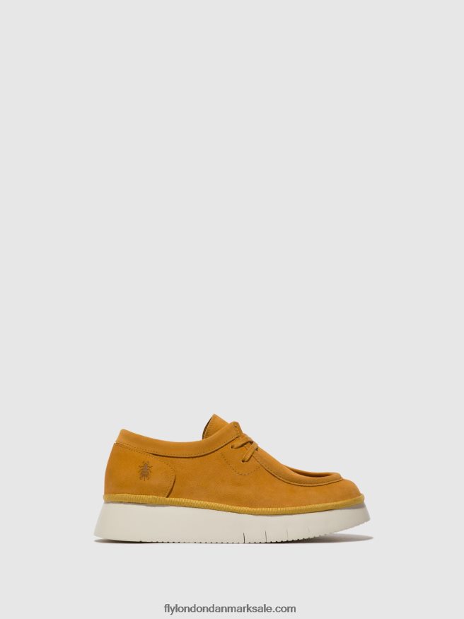 Fly London Kvinder snøresko ceza437 X84ZLZ658 majs