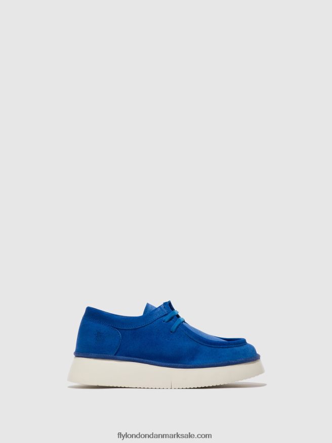 Fly London Kvinder snøresko ceza437 X84ZLZ659 denim