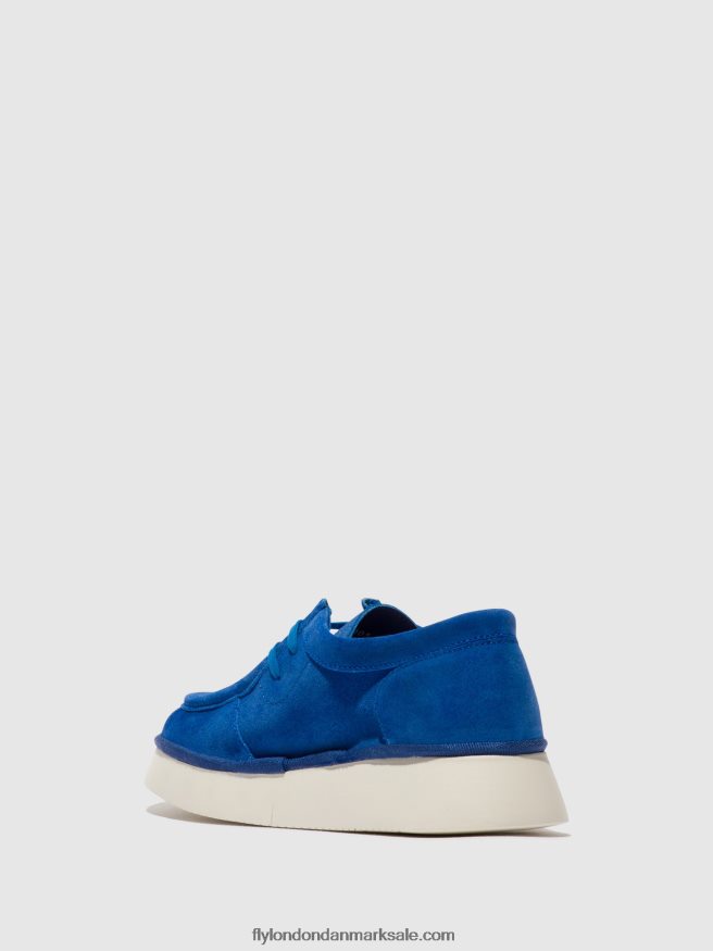 Fly London Kvinder snøresko ceza437 X84ZLZ659 denim