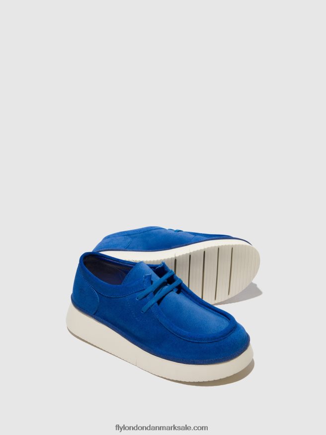 Fly London Kvinder snøresko ceza437 X84ZLZ659 denim