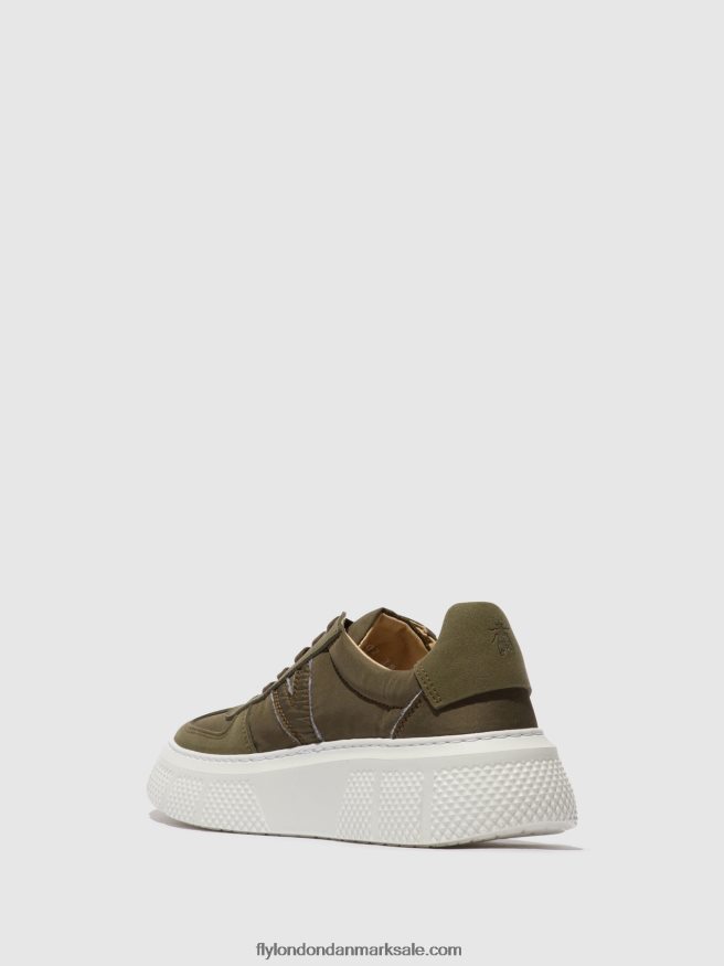 Fly London Kvinder Snøresko essa511 X84ZLZ759 kaki