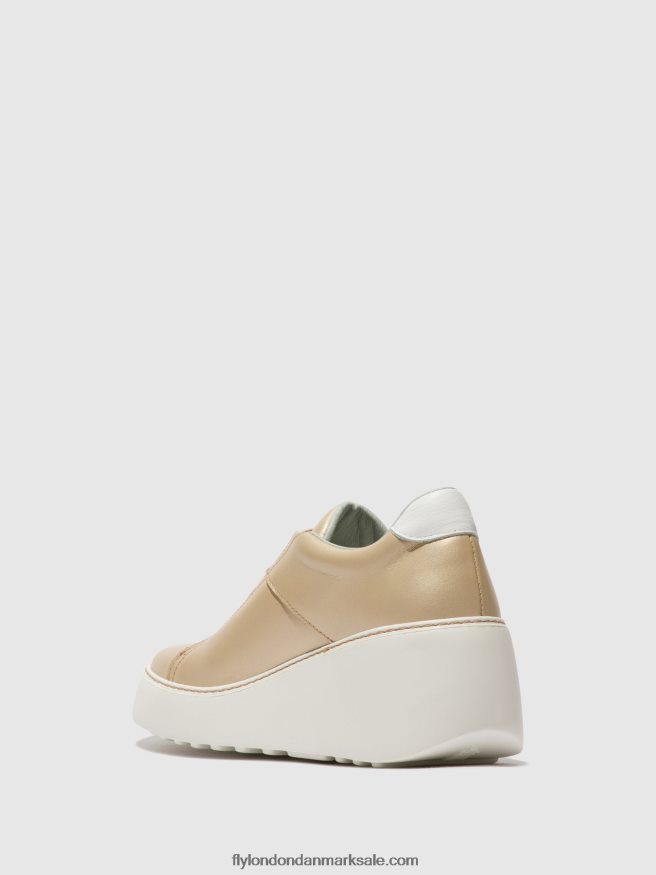 Fly London Kvinder elastiske sneakers dito581 X84ZLZ731 guld