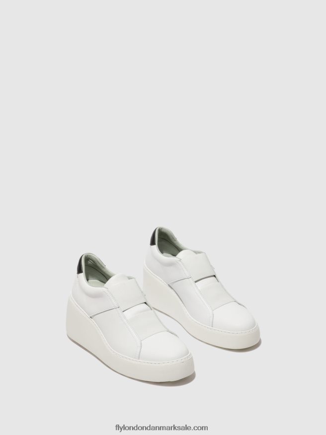 Fly London Kvinder elastiske sneakers dito581 X84ZLZ732 hvid