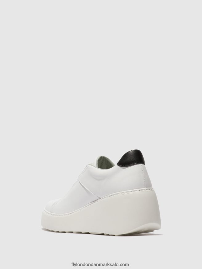 Fly London Kvinder elastiske sneakers dito581 X84ZLZ732 hvid