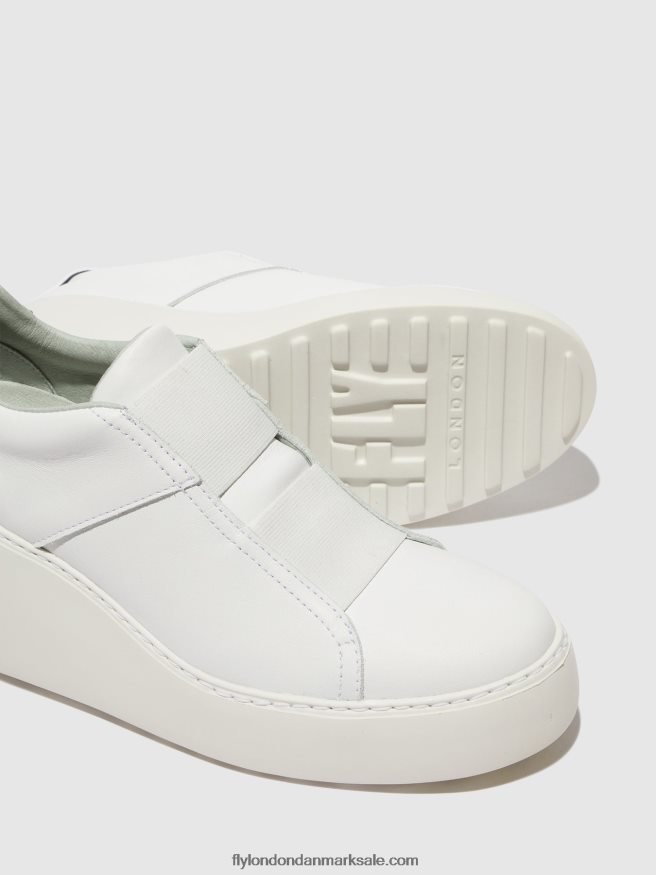 Fly London Kvinder elastiske sneakers dito581 X84ZLZ732 hvid