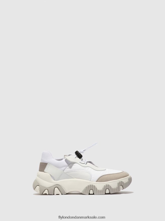 Fly London Kvinder elastiske sneakers fian634 X84ZLZ769 multi offwhite