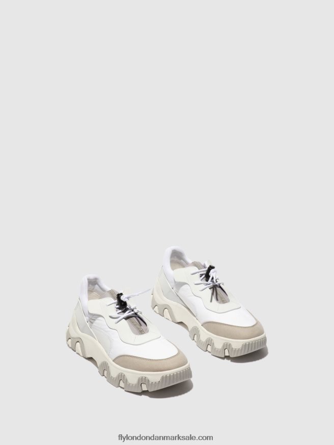 Fly London Kvinder elastiske sneakers fian634 X84ZLZ769 multi offwhite