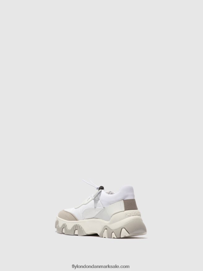 Fly London Kvinder elastiske sneakers fian634 X84ZLZ769 multi offwhite