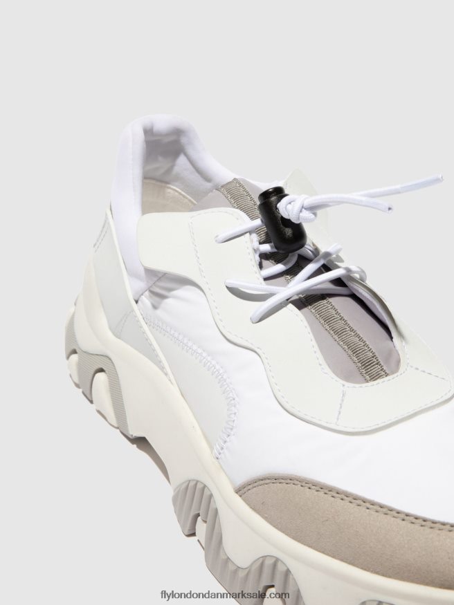 Fly London Kvinder elastiske sneakers fian634 X84ZLZ769 multi offwhite