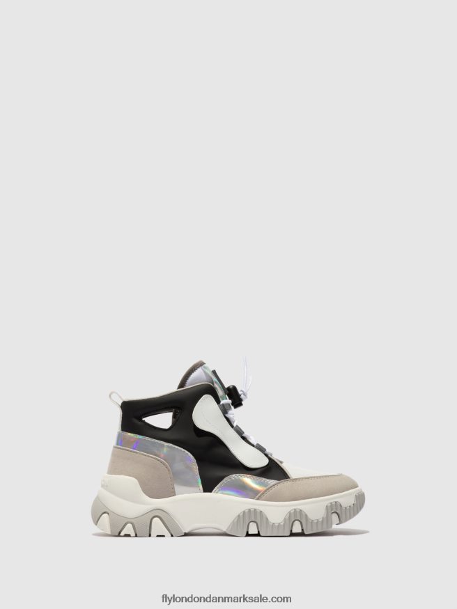 Fly London Kvinder hi-top sneakers feny633 X84ZLZ775 multi offwhite