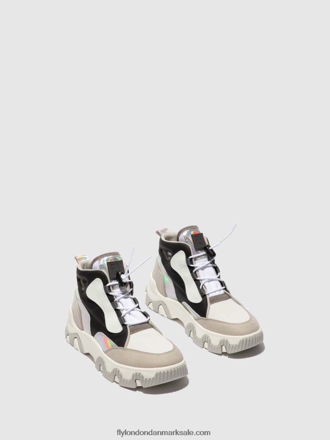 Fly London Kvinder hi-top sneakers feny633 X84ZLZ775 multi offwhite
