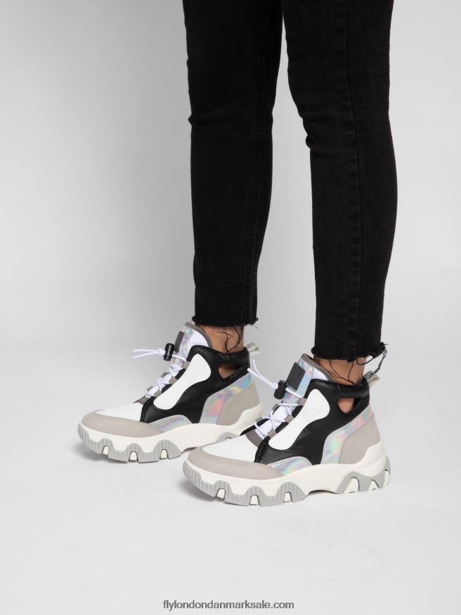 Fly London Kvinder hi-top sneakers feny633 X84ZLZ775 multi offwhite
