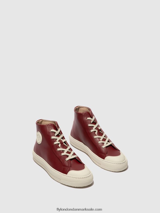 Fly London Kvinder hi-top sneakers topy586 X84ZLZ727 bordeaux