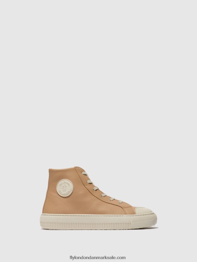 Fly London Kvinder hi-top sneakers topy586 X84ZLZ728 nougat