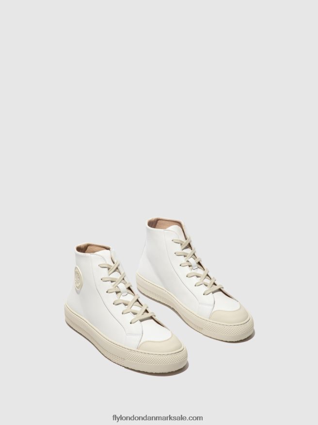Fly London Kvinder hi-top sneakers topy586 X84ZLZ729 hvid