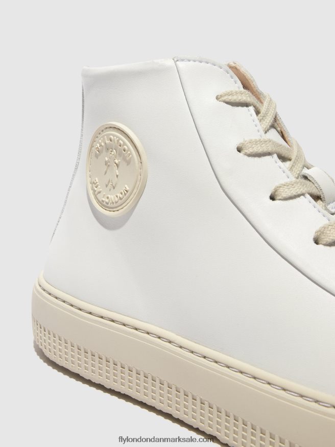 Fly London Kvinder hi-top sneakers topy586 X84ZLZ729 hvid