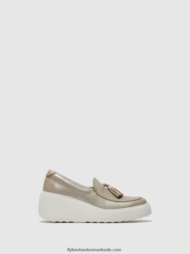 Fly London Kvinder slip-on sneakers dala579 X84ZLZ705 sølv