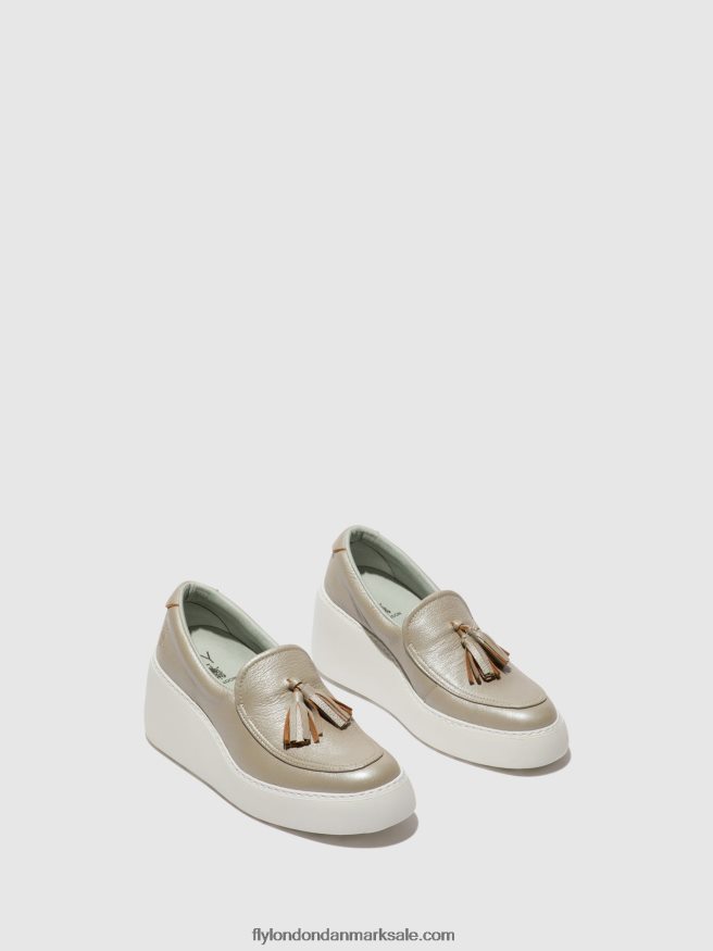 Fly London Kvinder slip-on sneakers dala579 X84ZLZ705 sølv