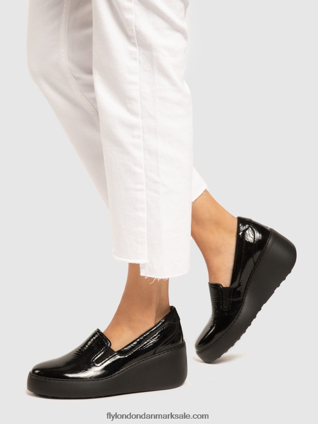 Fly London Kvinder slip-on sneakers deca459 X84ZLZ746 sort