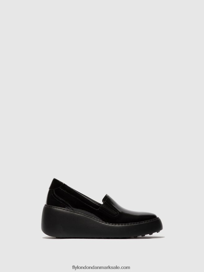 Fly London Kvinder slip-on sneakers deca459 X84ZLZ746 sort
