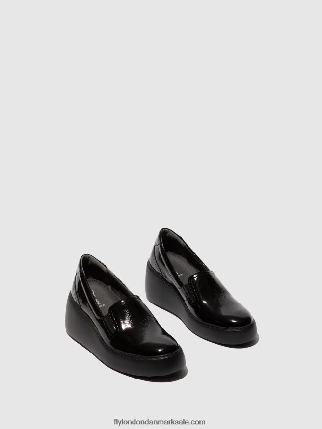 Fly London Kvinder slip-on sneakers deca459 X84ZLZ746 sort