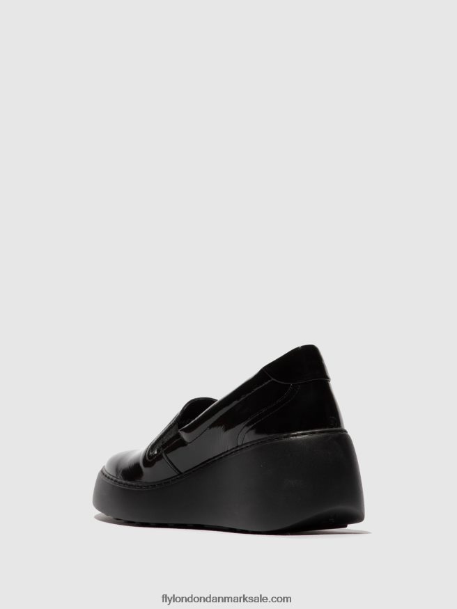 Fly London Kvinder slip-on sneakers deca459 X84ZLZ746 sort