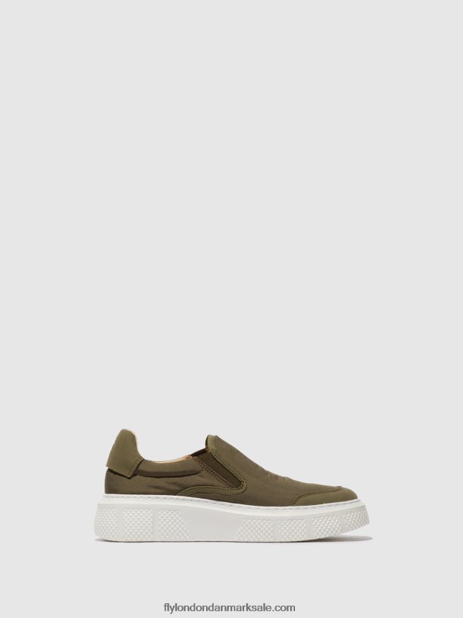 Fly London Kvinder slip-on sneakers elin509 X84ZLZ753 kaki
