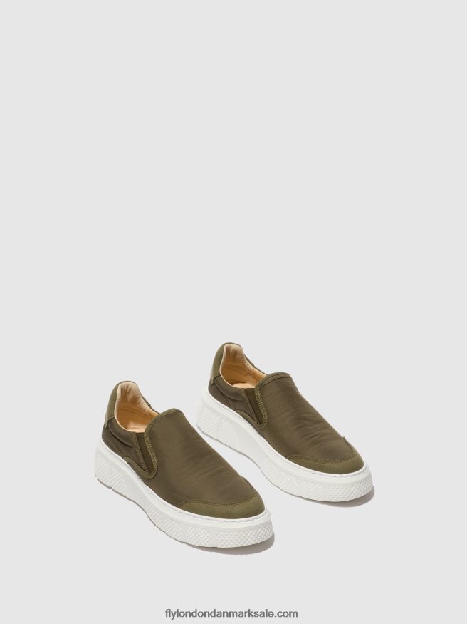 Fly London Kvinder slip-on sneakers elin509 X84ZLZ753 kaki