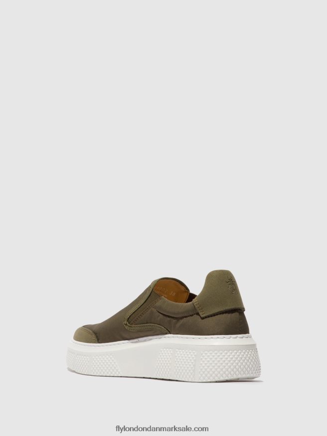 Fly London Kvinder slip-on sneakers elin509 X84ZLZ753 kaki