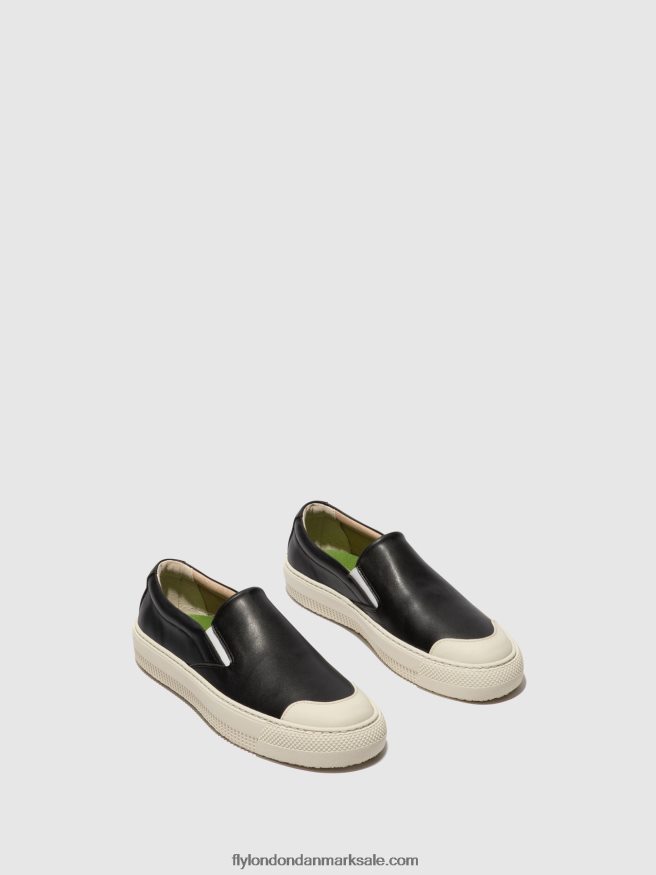Fly London Kvinder slip-on sneakers toaf584 X84ZLZ706 sort