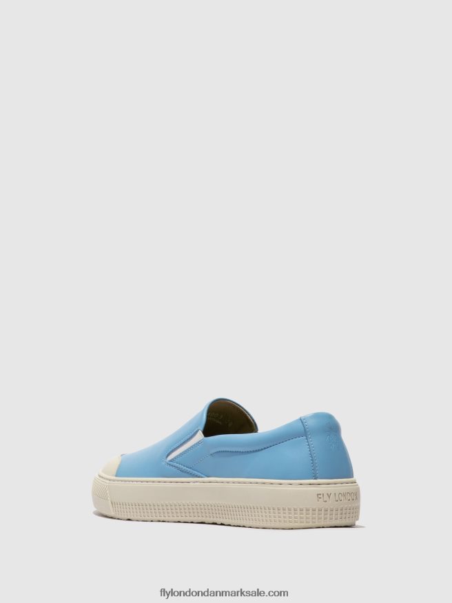 Fly London Kvinder slip-on sneakers toaf584 X84ZLZ707 blå