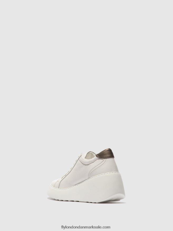 Fly London Kvinder snøresko dile450 X84ZLZ768 brito hvid