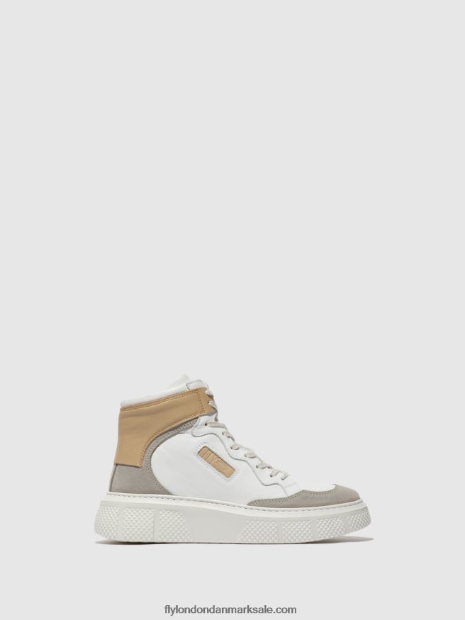 Fly London Kvinder snøresko eppe531 X84ZLZ735 beton/hvid/beige