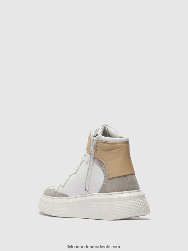 Fly London Kvinder snøresko eppe531 X84ZLZ735 beton/hvid/beige