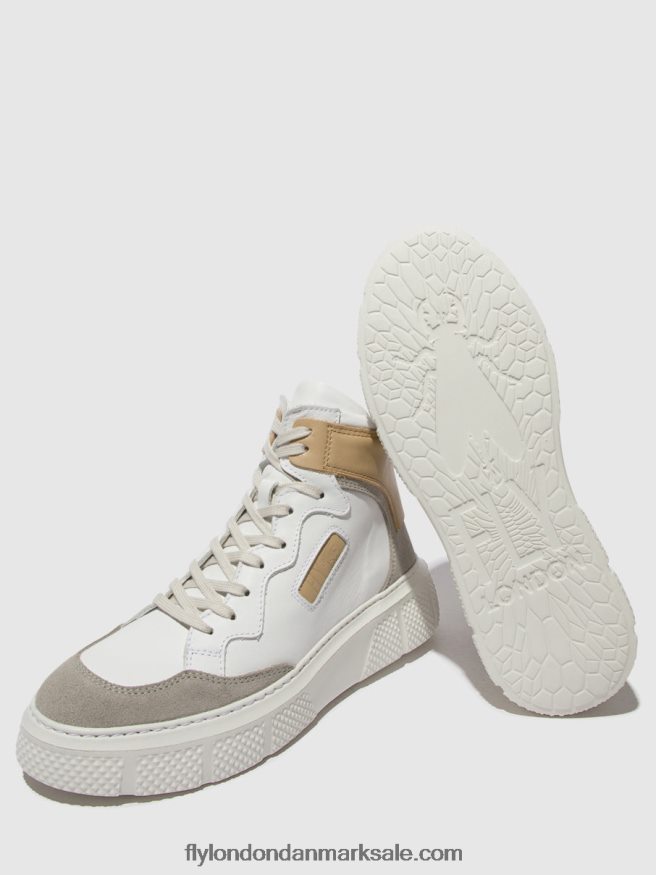 Fly London Kvinder snøresko eppe531 X84ZLZ735 beton/hvid/beige