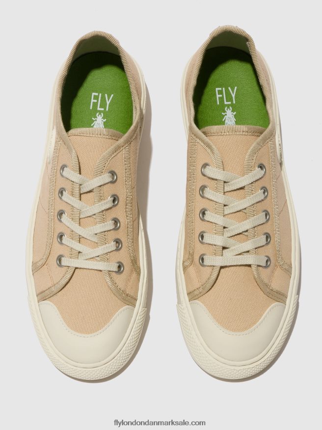 Fly London Kvinder snøresko tere557 X84ZLZ741 beige