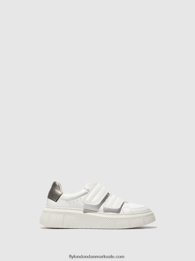 Fly London Kvinder velcro sneakers edda513 X84ZLZ756 hvid