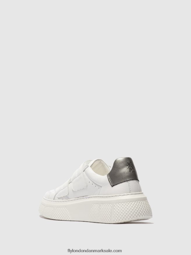 Fly London Kvinder velcro sneakers edda513 X84ZLZ756 hvid