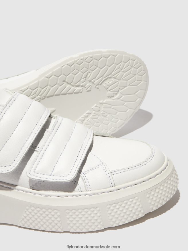 Fly London Kvinder velcro sneakers edda513 X84ZLZ756 hvid