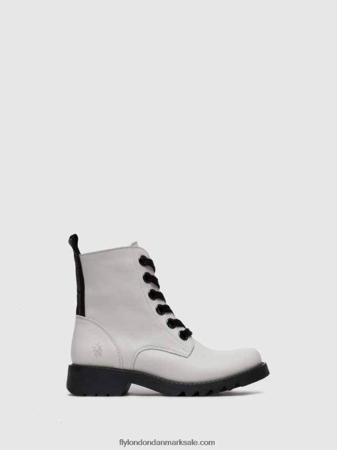 Fly London Kvinder ankelstøvler med snøre ragi539 X84ZLZ286 tæppe offwhite