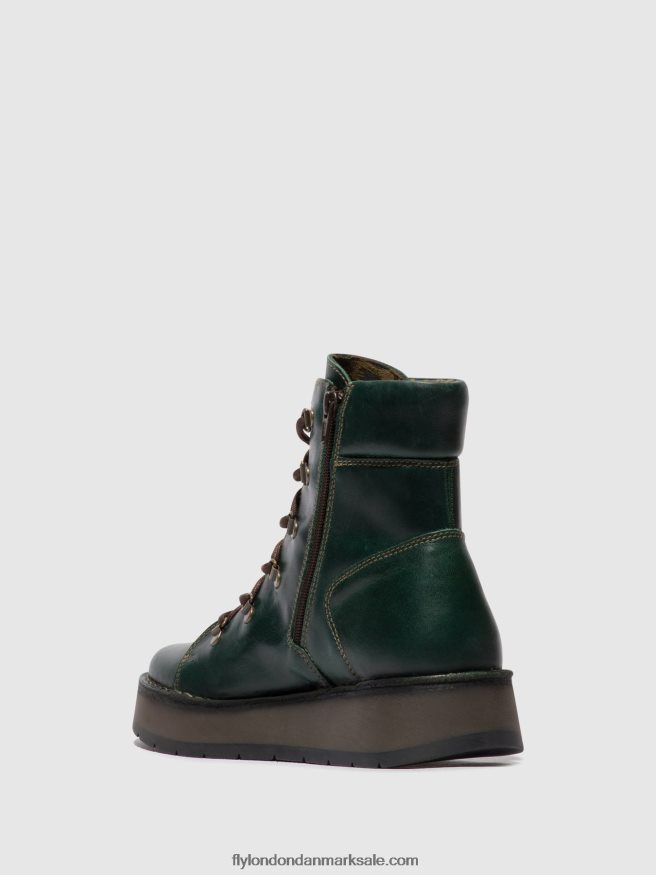 Fly London Kvinder ankelstøvler med snøre roxy094 X84ZLZ89 benzin