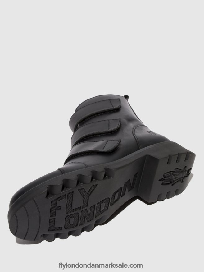 Fly London Kvinder ankelstøvler med velcro rach790 X84ZLZ19 sort (helt sort)