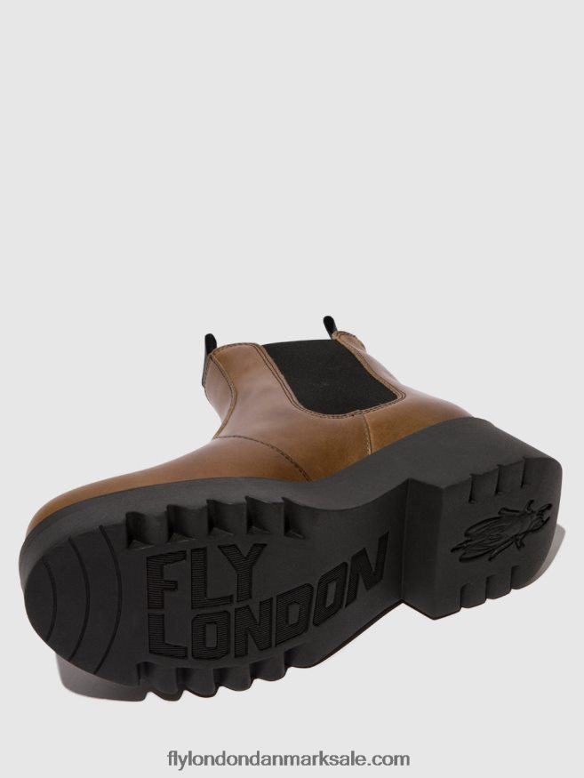 Fly London Kvinder chelsea ankelstøvler medi789 X84ZLZ135 kamel