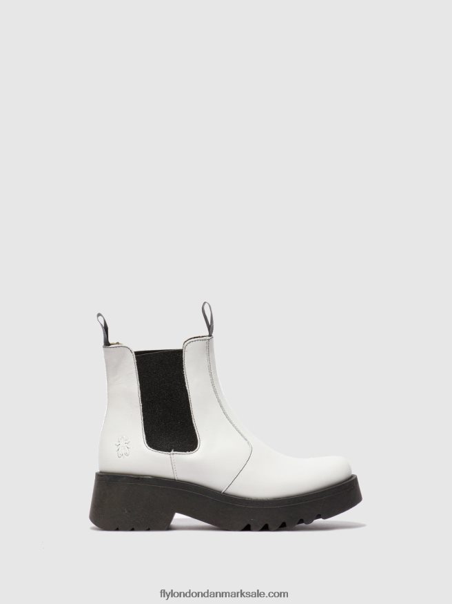 Fly London Kvinder chelsea ankelstøvler medi789 X84ZLZ222 tæppe offwhite