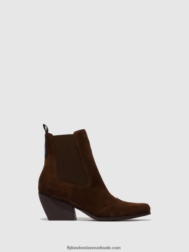 Fly London Kvinder chelsea ankelstøvler torm911 X84ZLZ114 chokolade