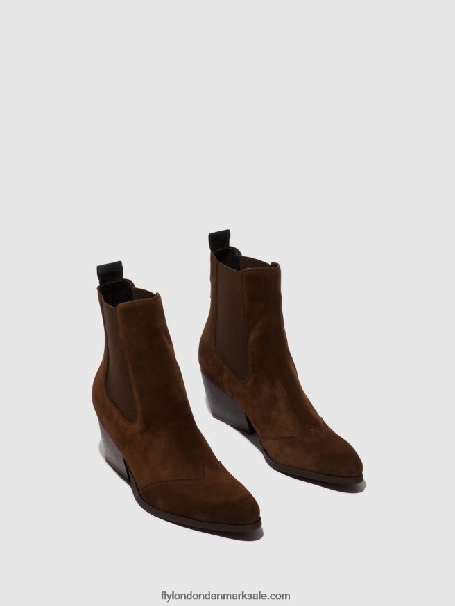 Fly London Kvinder chelsea ankelstøvler torm911 X84ZLZ114 chokolade