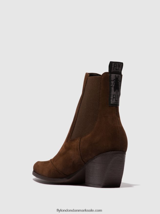 Fly London Kvinder chelsea ankelstøvler torm911 X84ZLZ114 chokolade