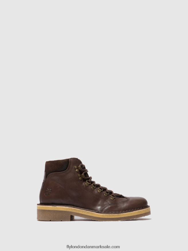 Fly London Mænd ankelstøvler med snøre reus075 X84ZLZ806 øko/oliesuede (vegetabilsk) mocca