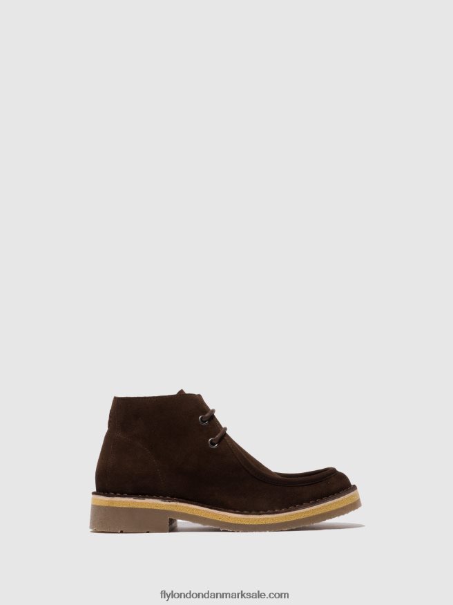 Fly London Mænd ankelstøvler med snøre rodo076 X84ZLZ810 oliesuede (vegetabilsk) mocca