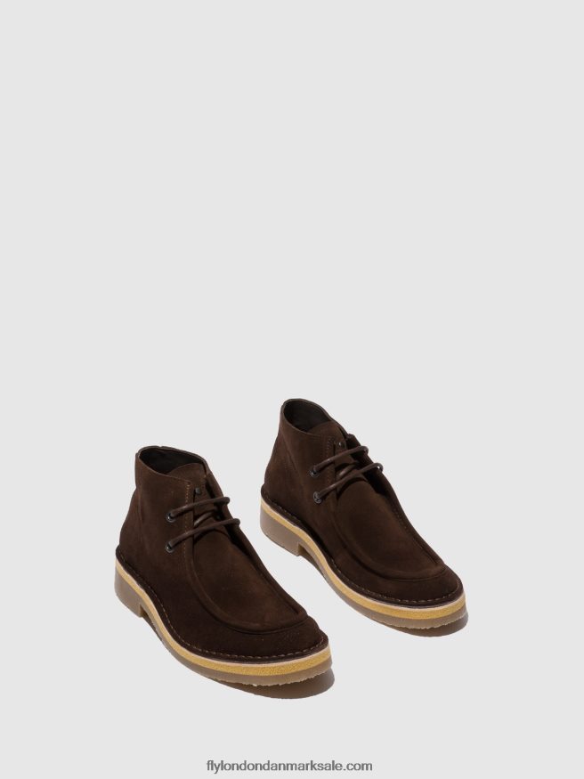 Fly London Mænd ankelstøvler med snøre rodo076 X84ZLZ810 oliesuede (vegetabilsk) mocca